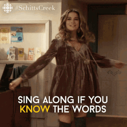 Alexis Rose Sing Along GIF