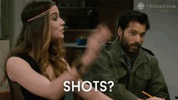 Alexis Rose Wants More Shots GIF