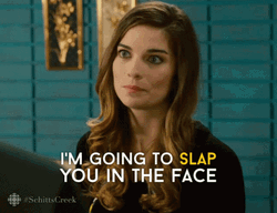 Alexis Rose Warning  GIF