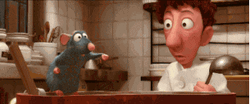 Alfredo Linguini Ratatouille Cook GIF