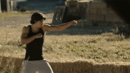 Ali Jahani Punching Air GIF