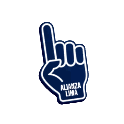 Alianza Lima Foam Finger Sticker