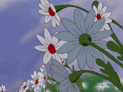 Alice In Wonderland Flowers GIF