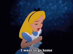 Alice In Wonderland I Wanna Go Home GIF