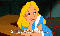 Alice In Wonderland Still Waiting GIF
