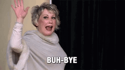 Alice Meadows Turning Around Buh Bye GIF