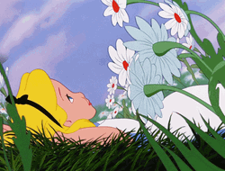 Alice With Spring Flowers