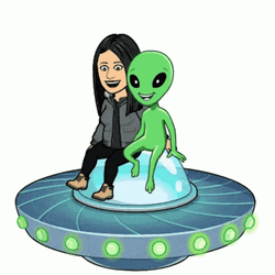Alien Avatar Happy Riding Ufo GIF