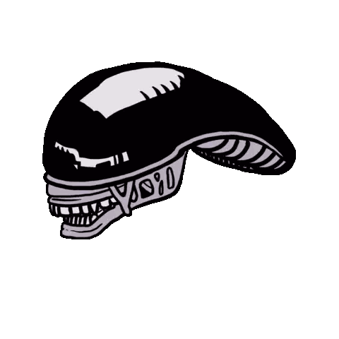 Alien Cartoon With Open Mouth Sticker