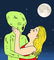 Alien Making Out True Love GIF