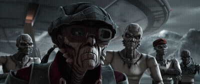 Aliens Standing Together One Wearing Goggles GIF