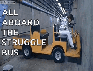 All Aboard Struggle Bus GIF