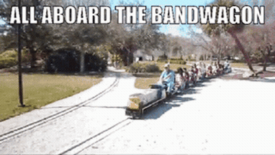 All Aboard The Bandwagon Train GIF