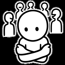 All Black Anxiety Attack Stick Figure GIF