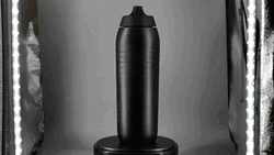 All Black Athletic Water Bottle GIF