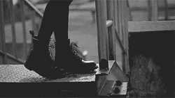 All Black Dr. Martins Boots GIF