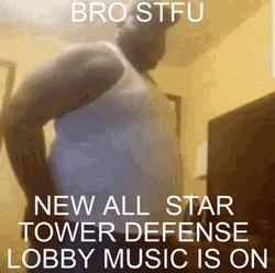 All Black Funny Star Tower Defense Dance GIF