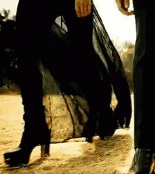 All Black Madison Montgomery Heels  GIF