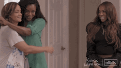 All Black Sisterly Hug  GIF