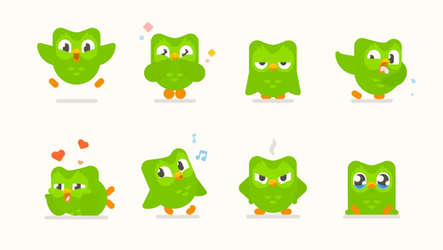 All Duolingo Poses GIF
