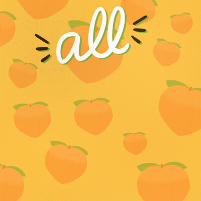 All Eyes On Georgia Poster With Peaches GIF