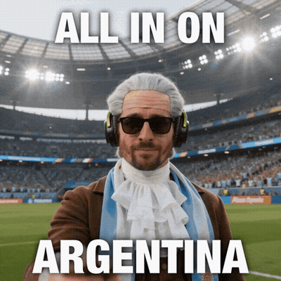 All In On Argentina Man With Wig Sunglasses GIF