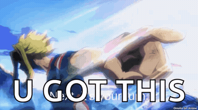 All Might Flying With You Got This GIF