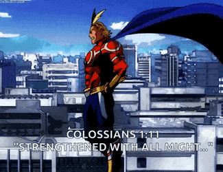 All Might Smile GIF