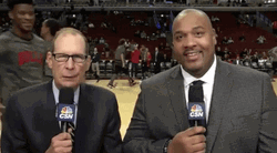 All My Fellas Player Greets Hosts GIF