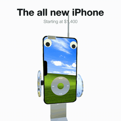 All New IPhone Starting At $1,400 Ad GIF