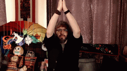 All Of Them Bearded Guy Meditating GIF