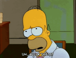 All Of Them Confused Homer Simpson GIF