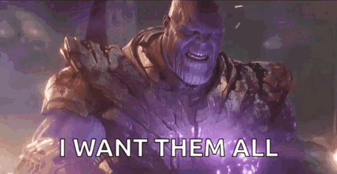 All Of Them Thanos Avengers GIF