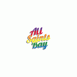 All Saints Rainbow Flowing Text GIF