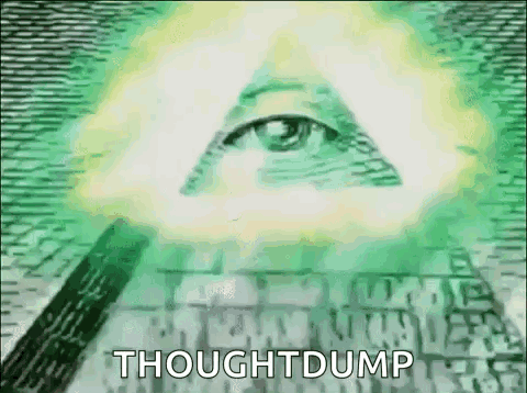 All Seeing Eye On Dollar Bill Thoughtdump GIF