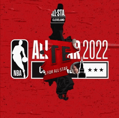 All-Star 2022 Basketball Game Cleveland Poster GIF