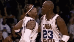 Allen Iverson Chest Bump Michael Jordan GIF