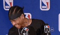 Allen Iverson Hilarious Laughing GIF
