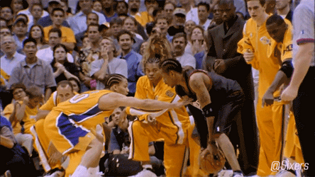 Allen Iverson Iconic Step Over Practice GIF