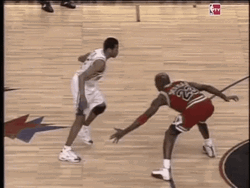 Allen Iverson Practice Crossover Michael Jordan GIF