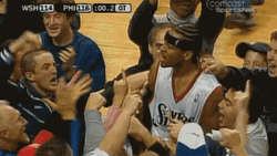 Allen Iverson Practice Shouting GIF