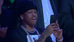 Allen Iverson Recording A Video GIF