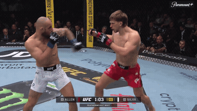 Allen Vs Silva Boxing Match On Paramount GIF