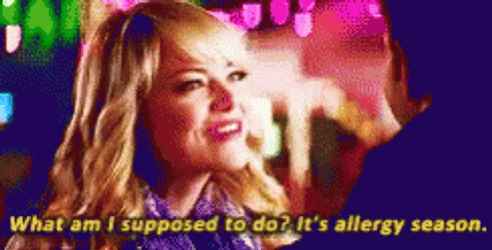 Allergies Season Emma Stone GIF