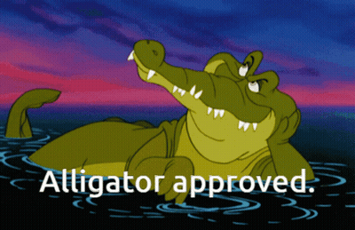 Alligator Approved Cartoon GIF
