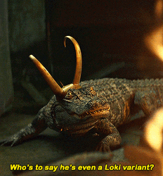 Alligator Loki Blink Listening Nervous Fire