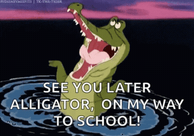 Alligator Saying See You Later GIF