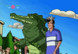 Alligator Walking With Jughead Jones GIF