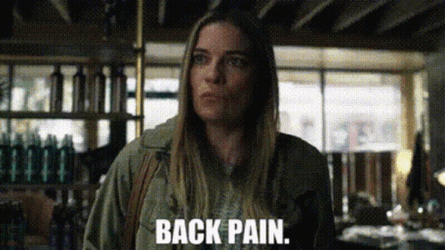 Allison McRoberts Back Pain I Need A Backiotomy GIF