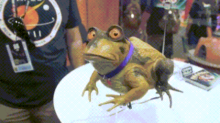 Alluring Eyes Hypnotoad Toy GIF